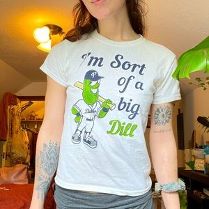 Vintage Baseball Pickle T Shirt